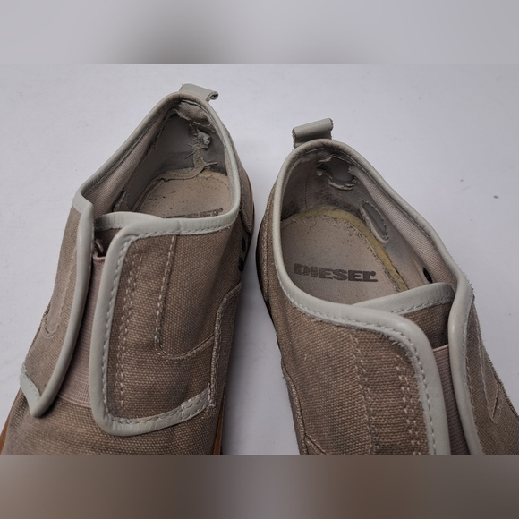 Vintage Diesel Men's Mac Shoes Slip On Casual 90s Y2K Canvas loafers 8.5 US .41 - Picture 14 of 14